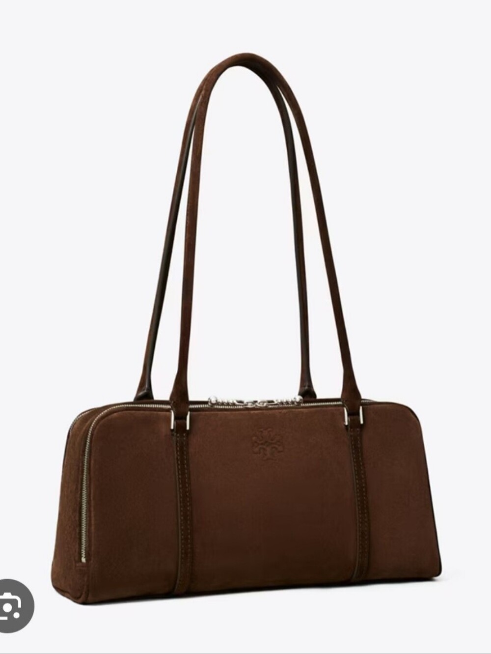 NWT TORY BURCH SMALL MARSHMALLOW SUEDE SATCHEL25